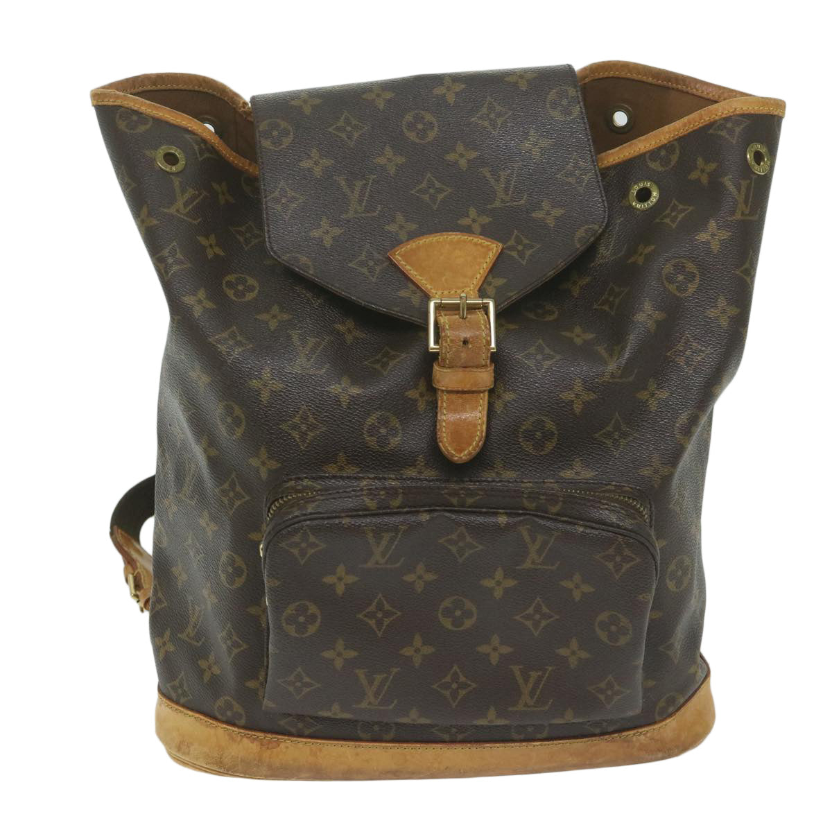 LOUIS VUITTON Monogram Montsouris GM Backpack M51135 LV 64159