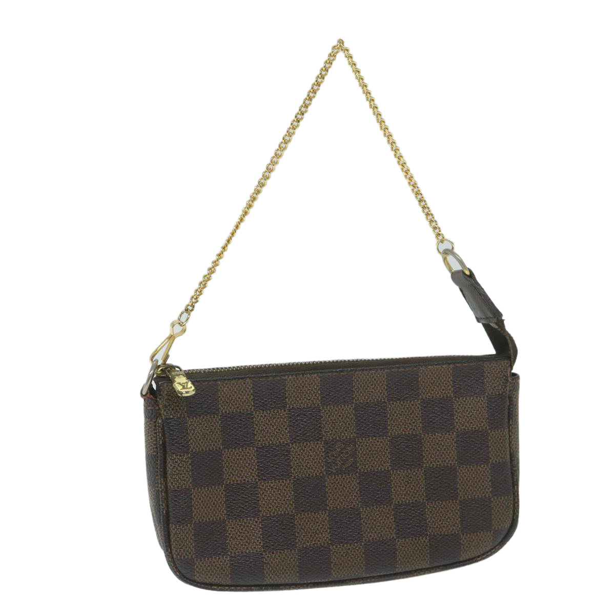 LOUIS VUITTON Damier Ebene Mini Pochette Accessoires Pouch N58009 LV 64171