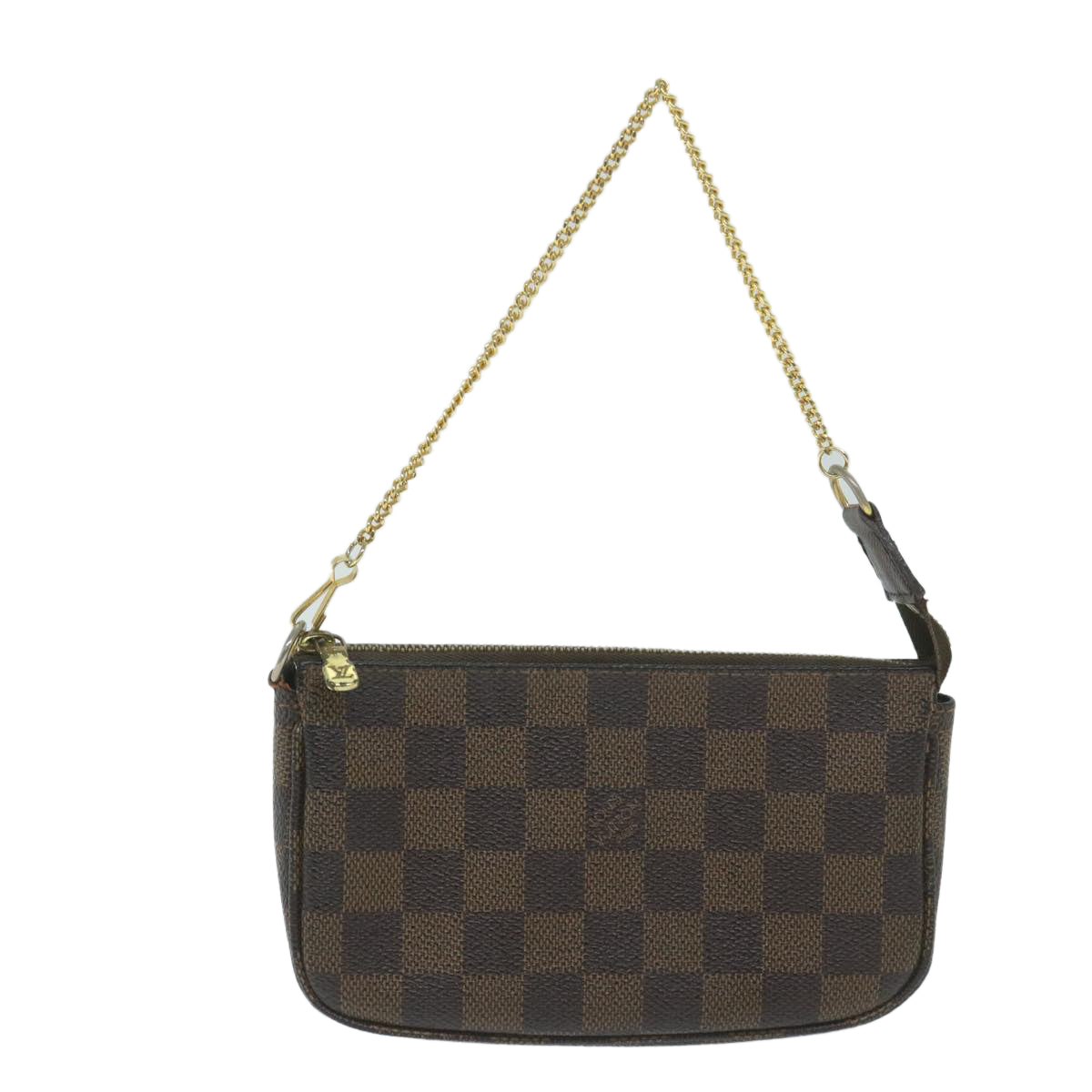 LOUIS VUITTON Damier Ebene Mini Pochette Accessoires Pouch N58009 LV 64171