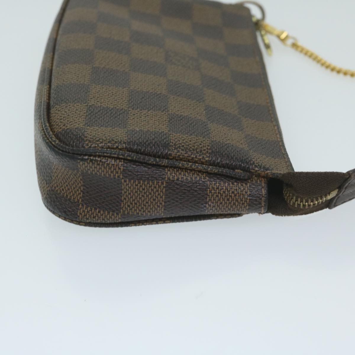 LOUIS VUITTON Damier Ebene Mini Pochette Accessoires Pouch N58009 LV 64171
