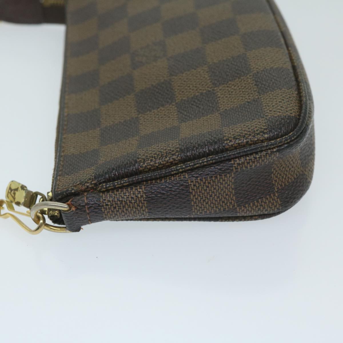 LOUIS VUITTON Damier Ebene Mini Pochette Accessoires Pouch N58009 LV 64171