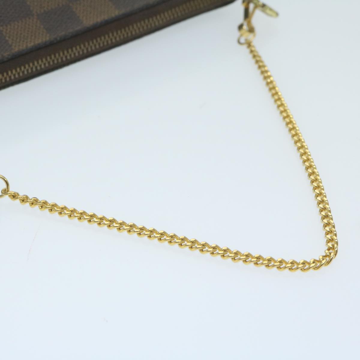 LOUIS VUITTON Damier Ebene Mini Pochette Accessoires Pouch N58009 LV 64171