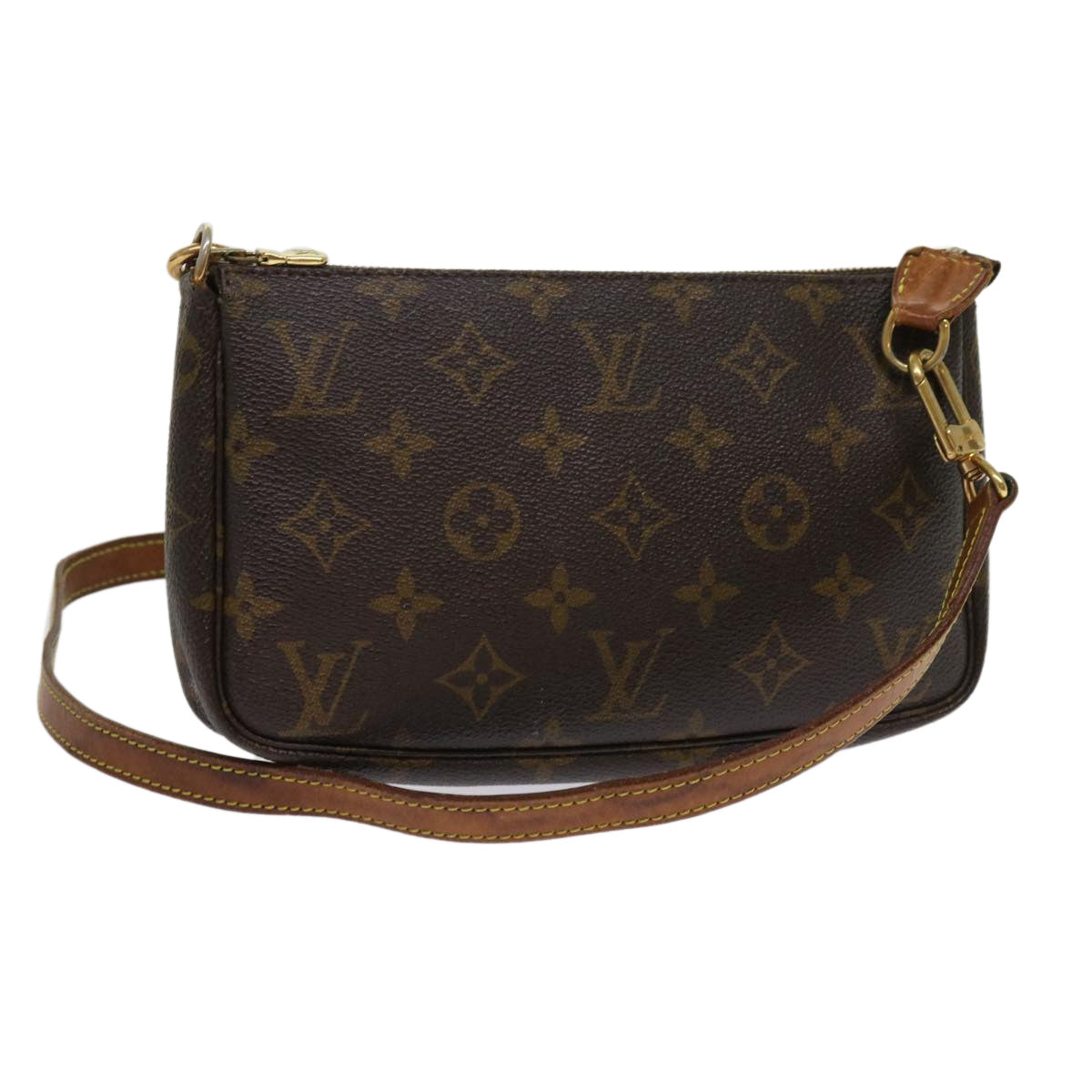 LOUIS VUITTON Monogram Pochette Accessoires Pouch M51980 LV 64184