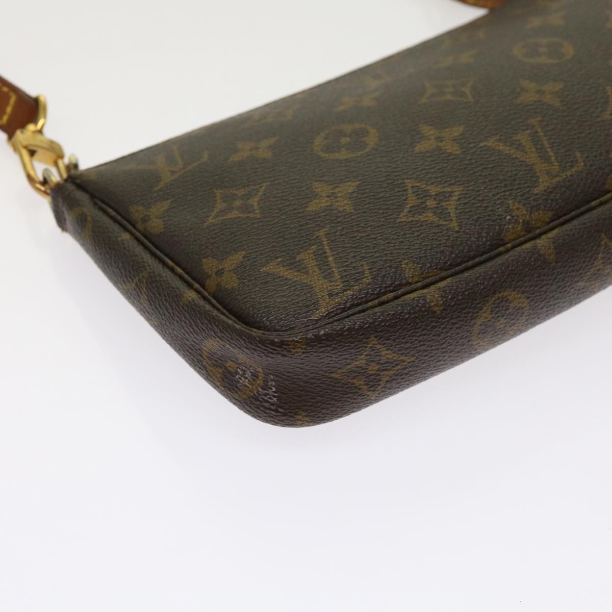 LOUIS VUITTON Monogram Pochette Accessoires Pouch M51980 LV 64184