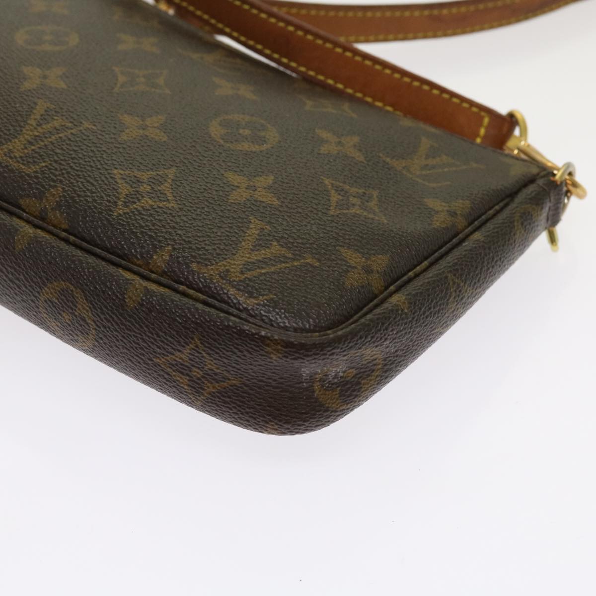 LOUIS VUITTON Monogram Pochette Accessoires Pouch M51980 LV 64184