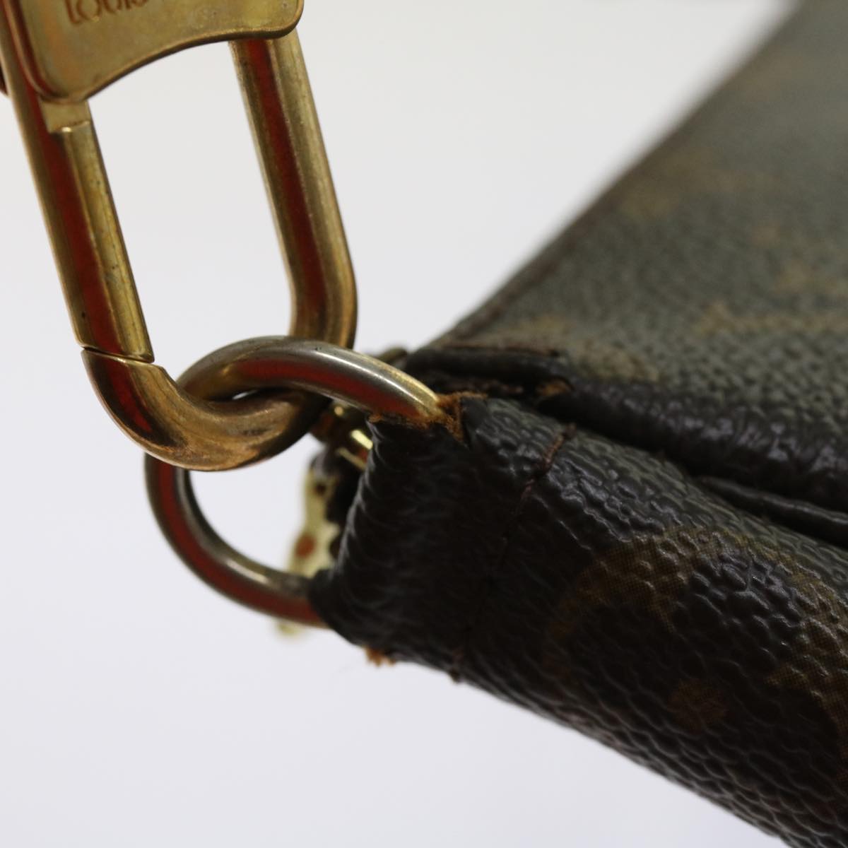LOUIS VUITTON Monogram Pochette Accessoires Pouch M51980 LV 64184