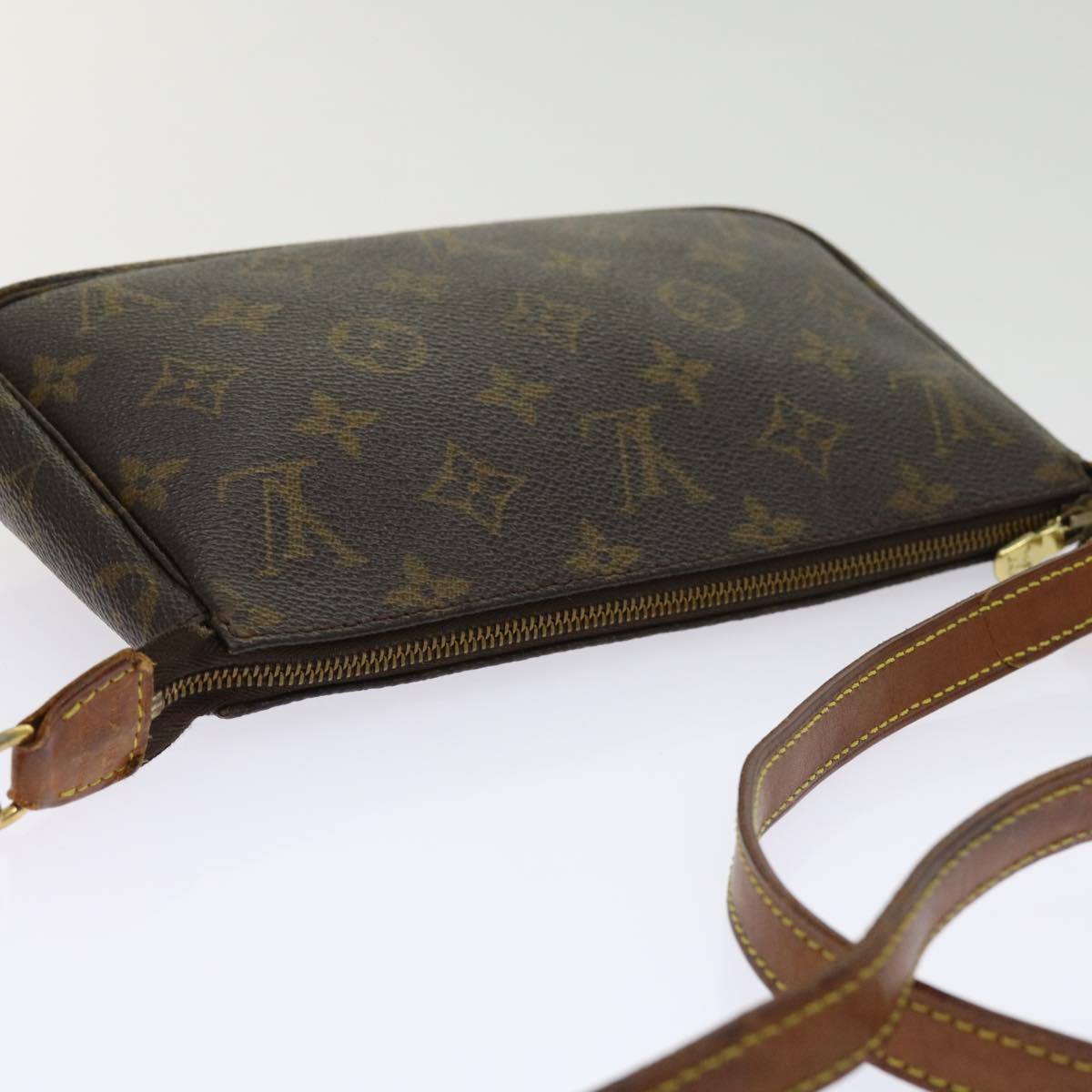 LOUIS VUITTON Monogram Pochette Accessoires Pouch M51980 LV 64184