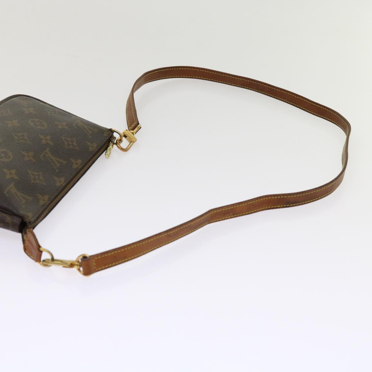LOUIS VUITTON Monogram Pochette Accessoires Pouch M51980 LV 64184