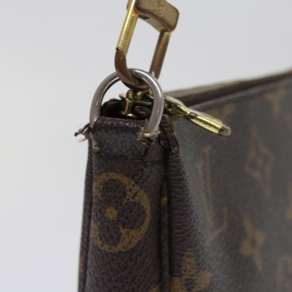 LOUIS VUITTON Monogram Pochette Accessoires Pouch M51980 LV 64186