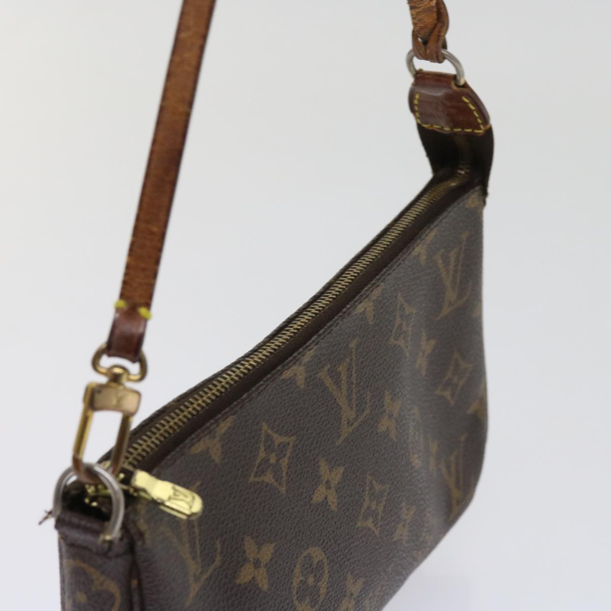LOUIS VUITTON Monogram Pochette Accessoires Pouch M51980 LV 64186
