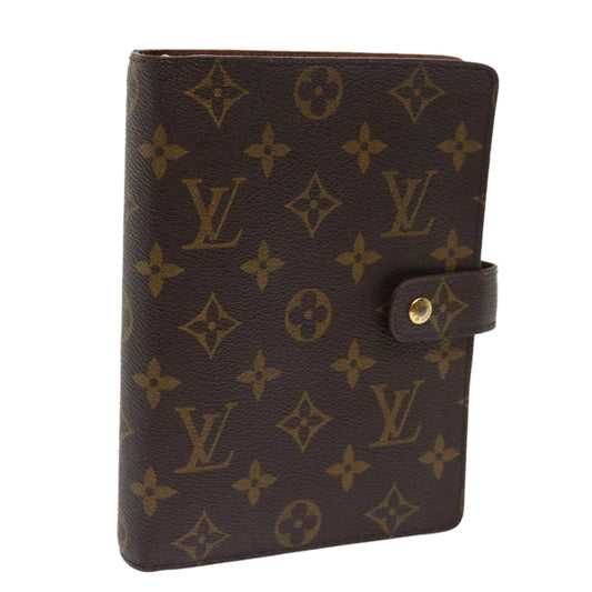 LOUIS VUITTON Monogram Agenda MM Day Planner Cover R20105 LV 64189