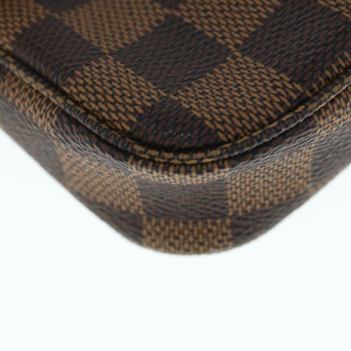 LOUIS VUITTON Damier Ebene Mini Pochette Accessoires Pouch N58009 LV 64190