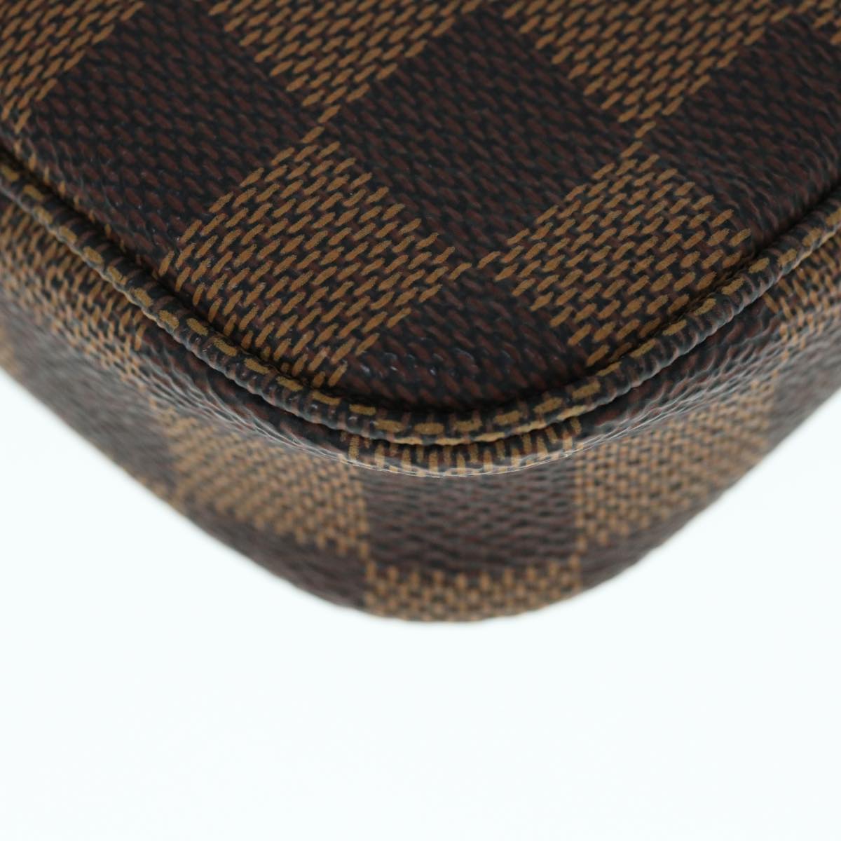 LOUIS VUITTON Damier Ebene Mini Pochette Accessoires Pouch N58009 LV 64190