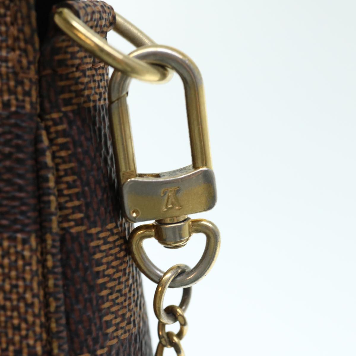 LOUIS VUITTON Damier Ebene Mini Pochette Accessoires Pouch N58009 LV 64190
