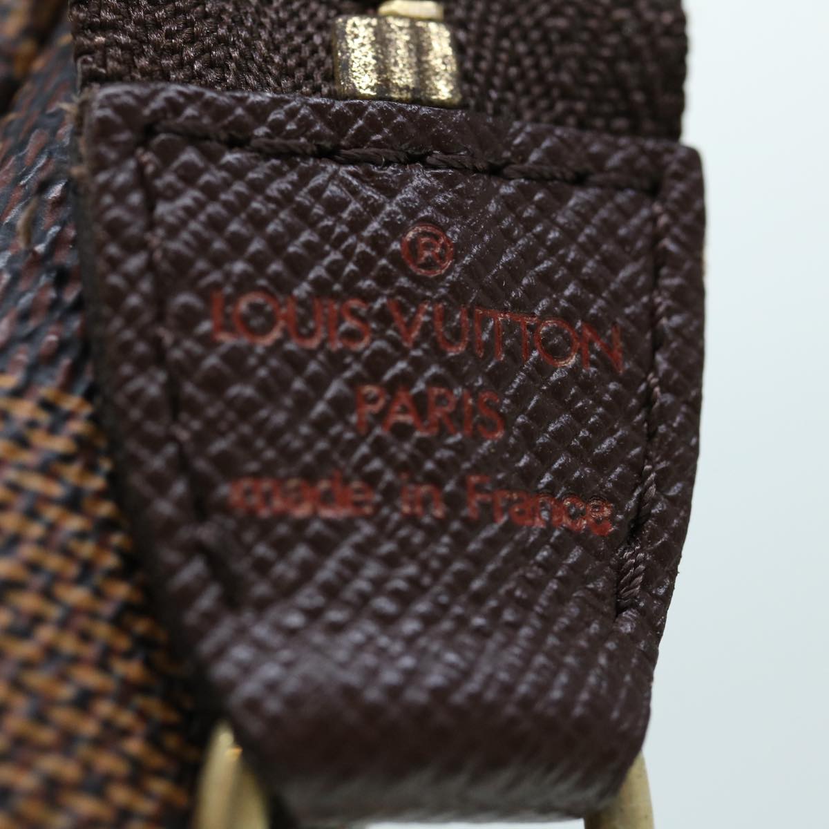LOUIS VUITTON Damier Ebene Mini Pochette Accessoires Pouch N58009 LV 64190