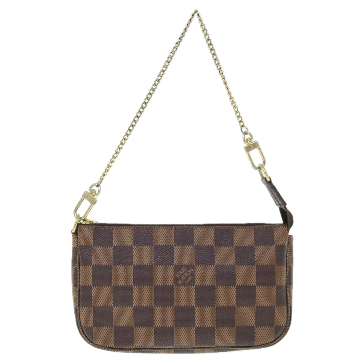 LOUIS VUITTON Damier Ebene Mini Pochette Accessoires Pouch N58009 LV 64190