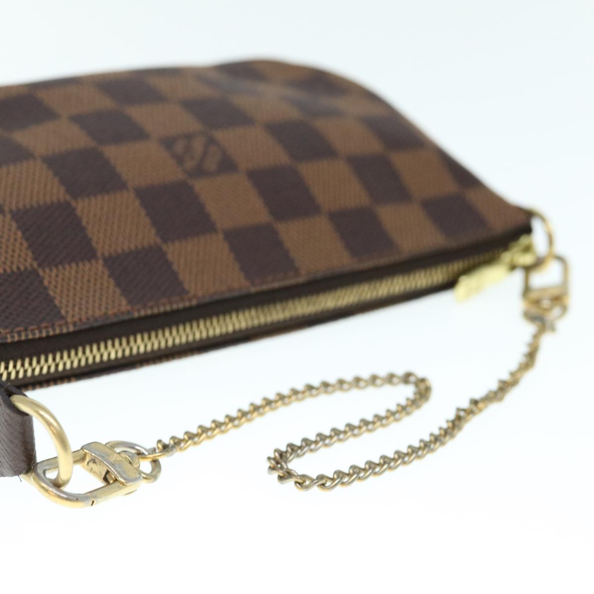 LOUIS VUITTON Damier Ebene Mini Pochette Accessoires Pouch N58009 LV 64190