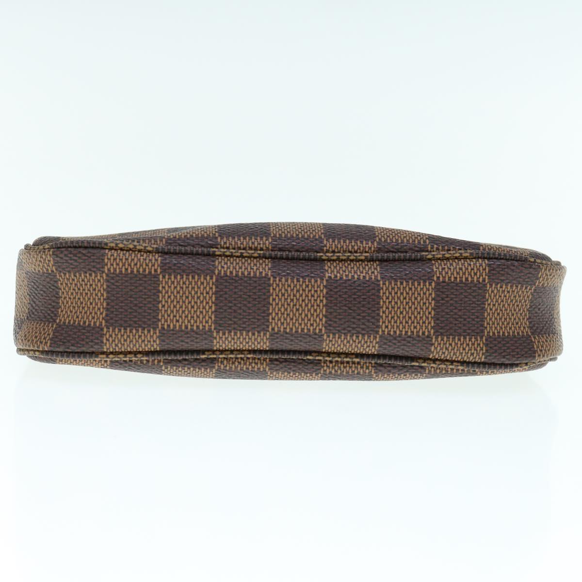 LOUIS VUITTON Damier Ebene Mini Pochette Accessoires Pouch N58009 LV 64190