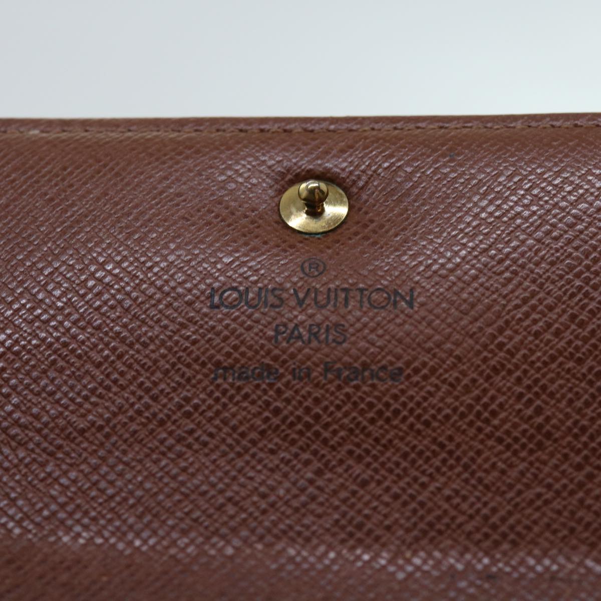 LOUIS VUITTON Monogram Porte Tresor Etui Papie Wallet M61202 LV 64200