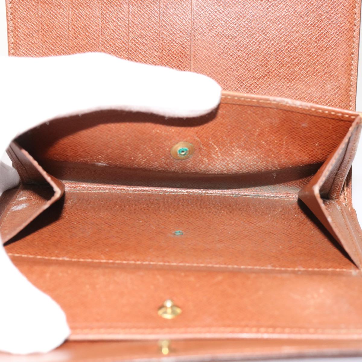 LOUIS VUITTON Monogram Porte Tresor Etui Papie Wallet M61202 LV 64200