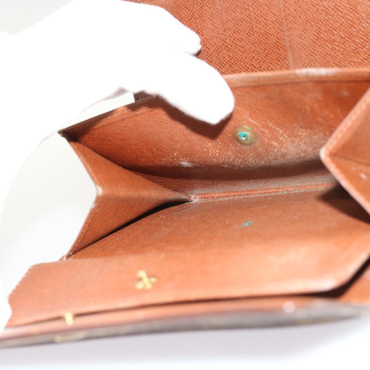 LOUIS VUITTON Monogram Porte Tresor Etui Papie Wallet M61202 LV 64200