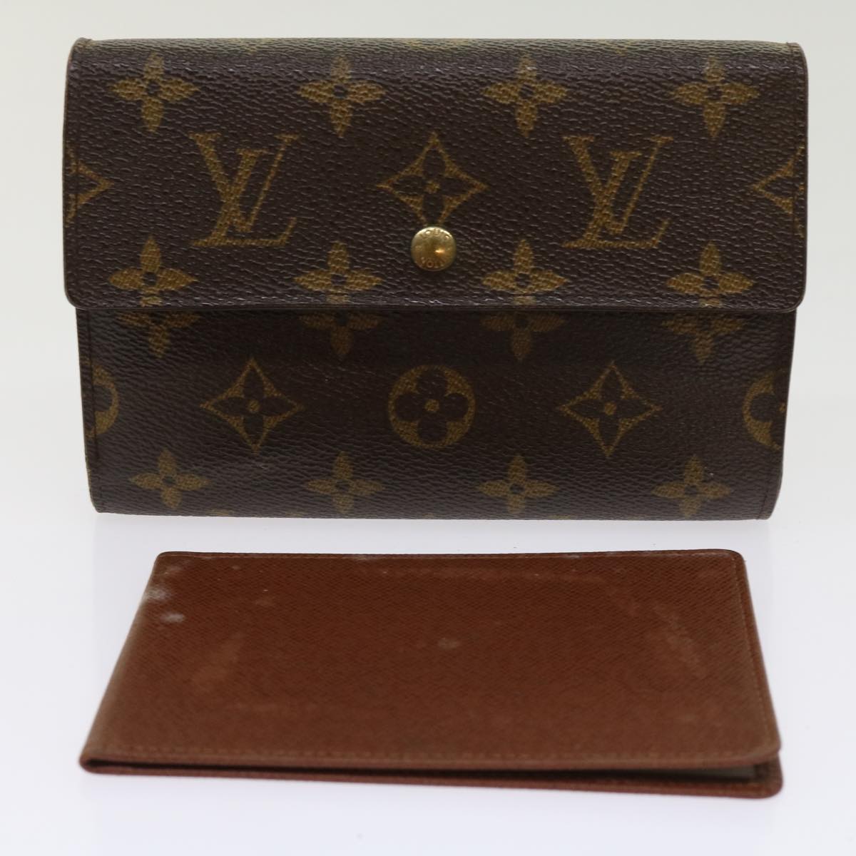 LOUIS VUITTON Monogram Porte Tresor Etui Papie Wallet M61202 LV 64200