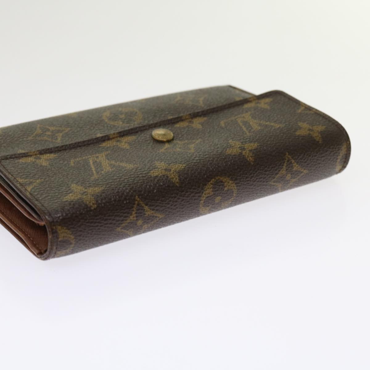 LOUIS VUITTON Monogram Porte Tresor Etui Papie Wallet M61202 LV 64200