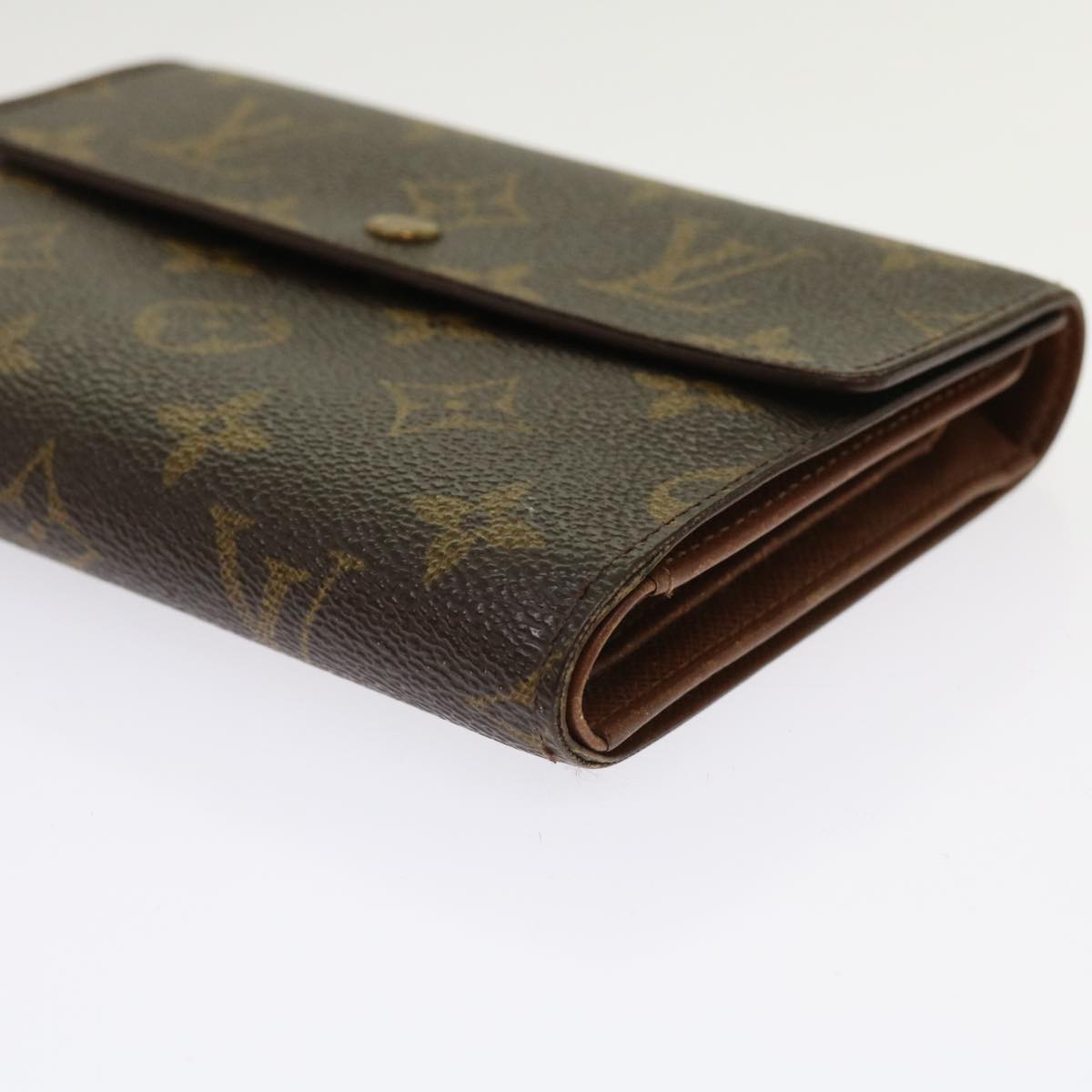 LOUIS VUITTON Monogram Porte Tresor Etui Papie Wallet M61202 LV 64200