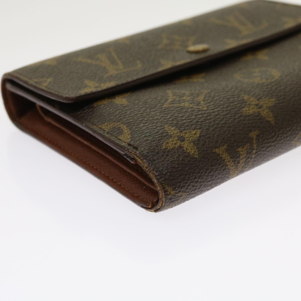 LOUIS VUITTON Monogram Porte Tresor Etui Papie Wallet M61202 LV 64200