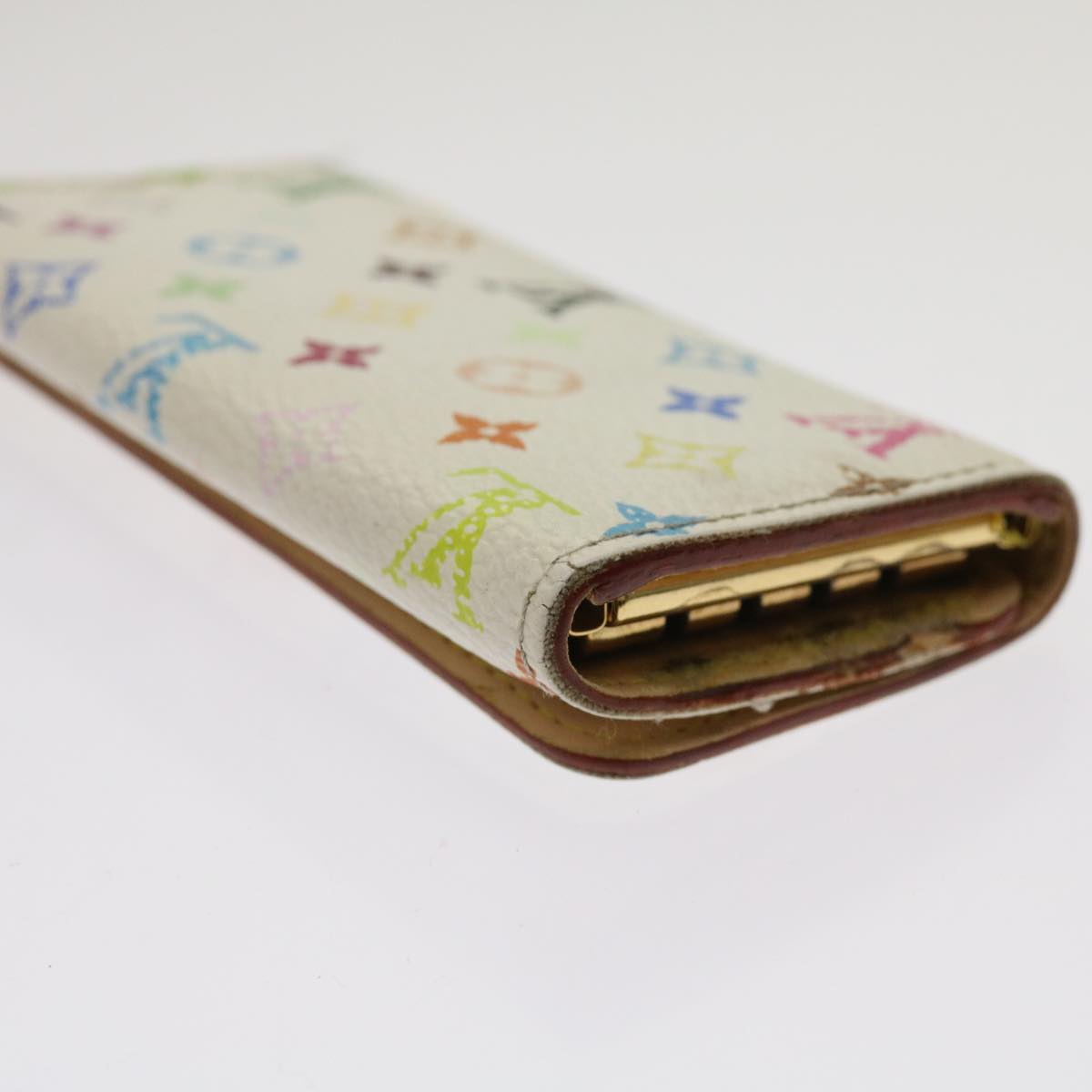 LOUIS VUITTON Monogram Multicolor Multi Cles 4 Keys Case White M60043 64211