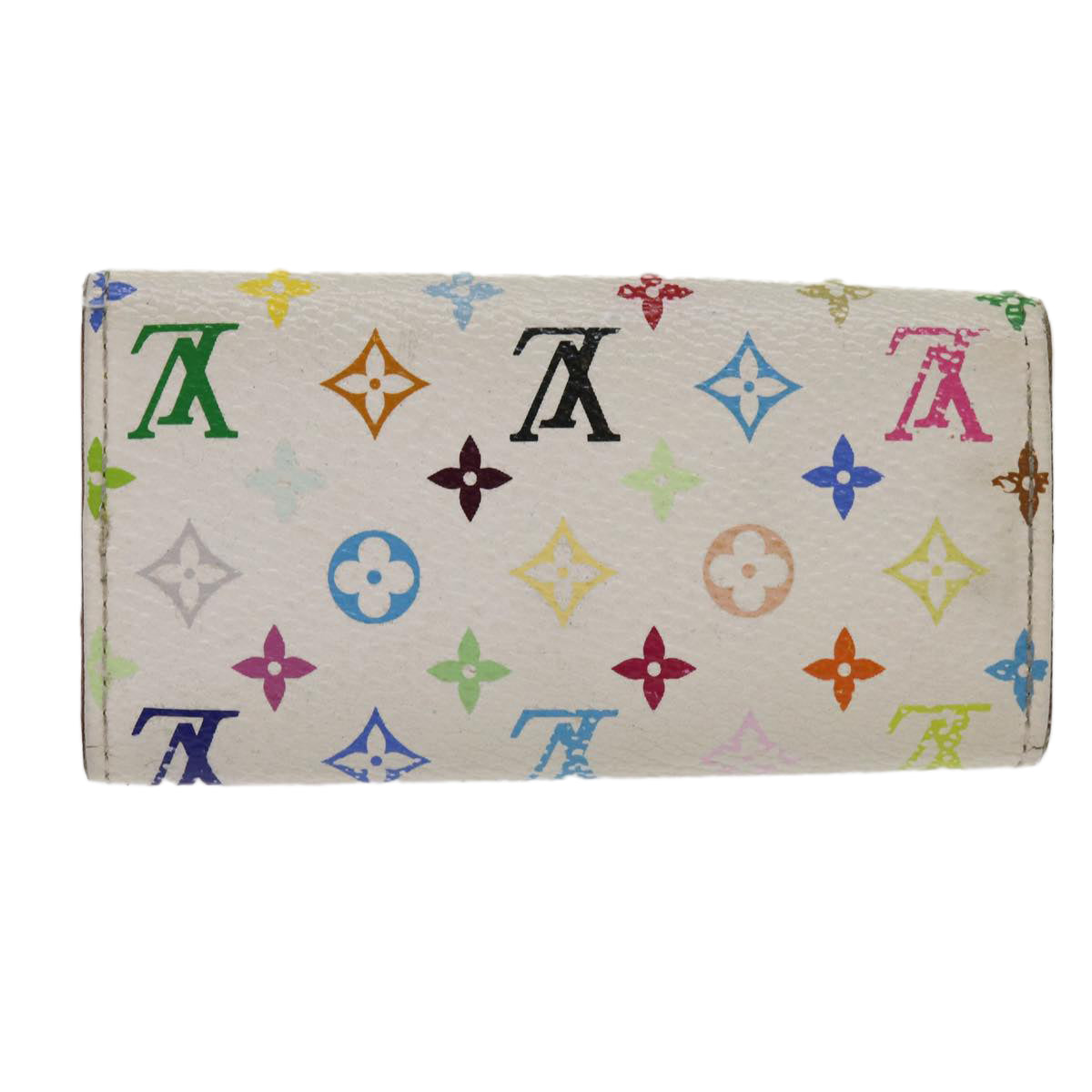 LOUIS VUITTON Monogram Multicolor Multi Cles 4 Keys Case White M60043 64211
