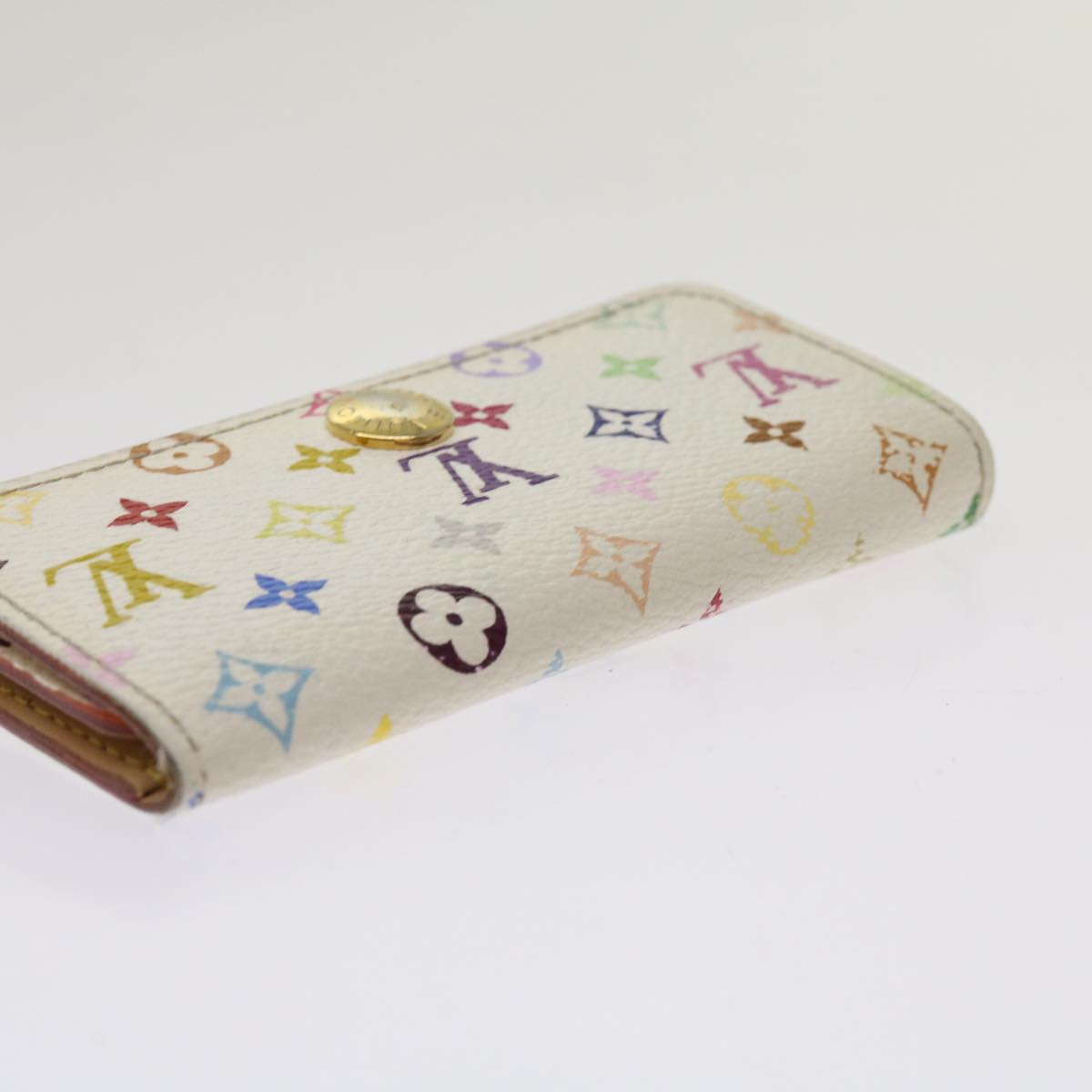 LOUIS VUITTON Monogram Multicolor Multi Cles 4 Keys Case White M60043 64211