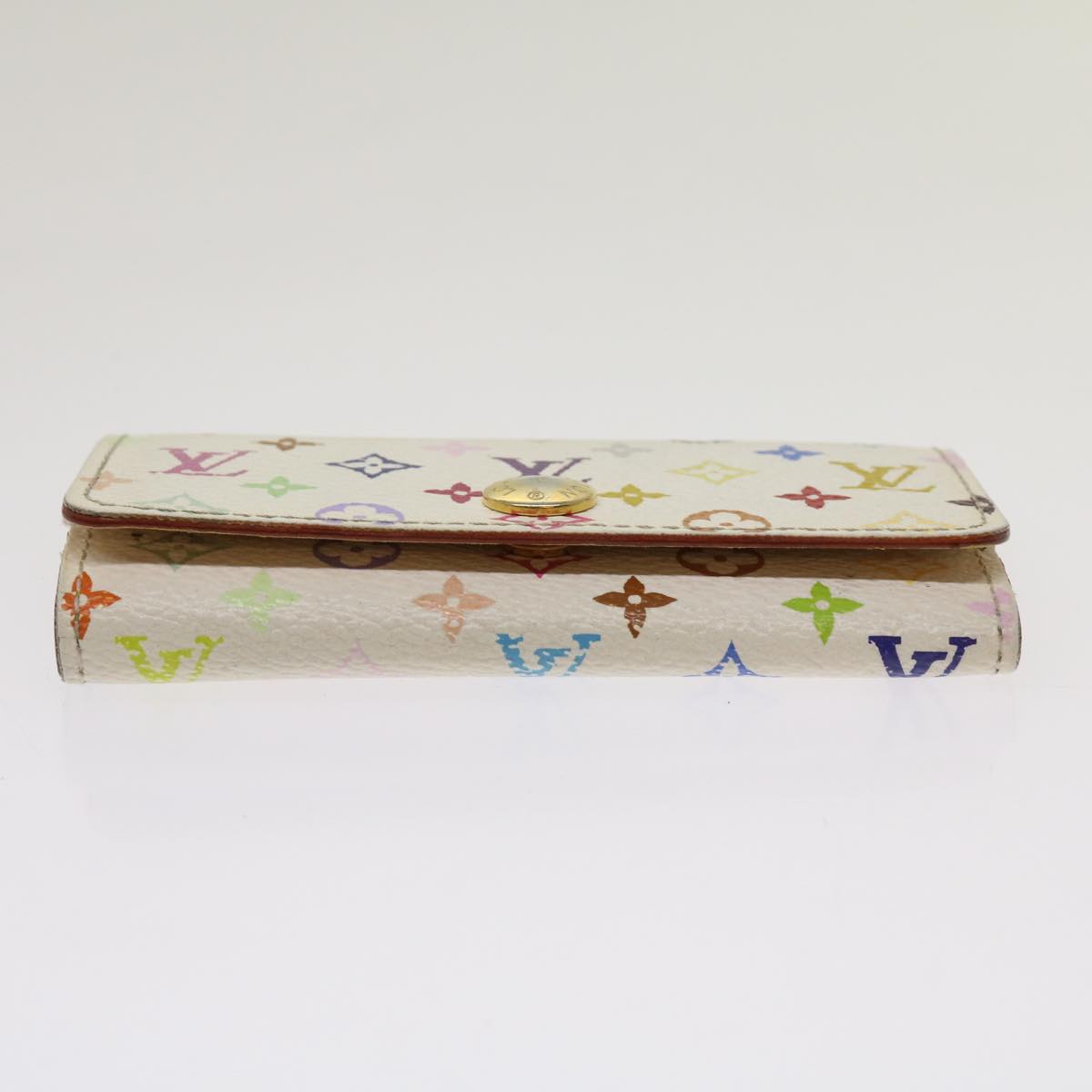 LOUIS VUITTON Monogram Multicolor Multi Cles 4 Keys Case White M60043 64211
