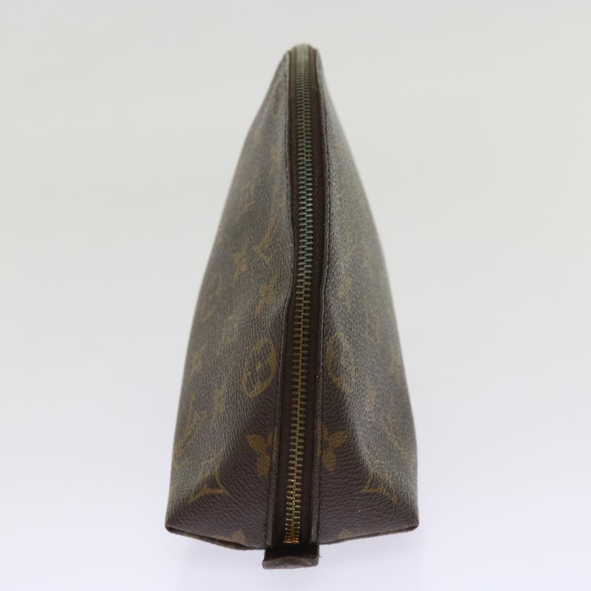 LOUIS VUITTON Monogram Trousse Demi Ronde Cosmetic Pouch M47520 LV 64212