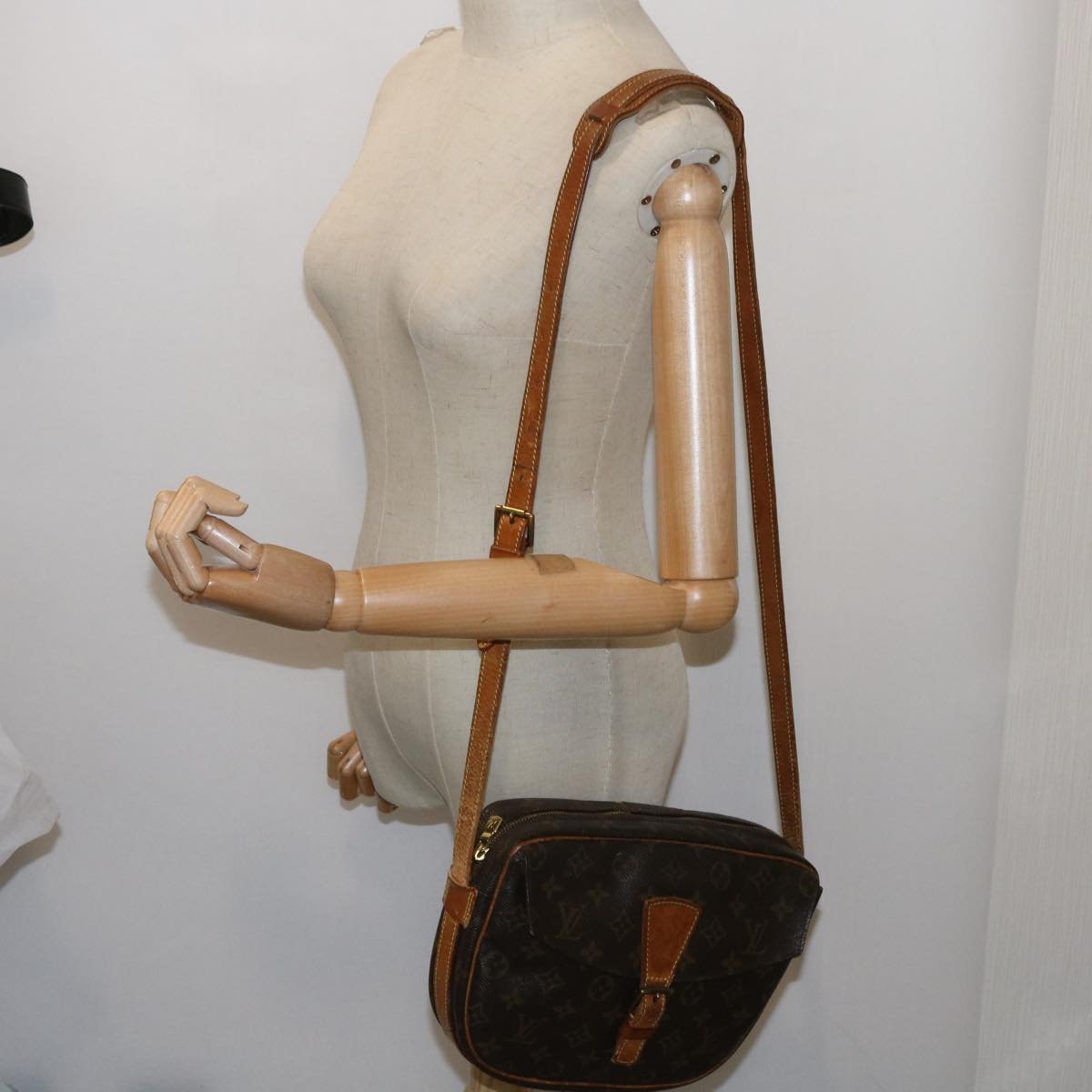 LOUIS VUITTON Monogram Jeune Fille MM Shoulder Bag M51226 LV 64234