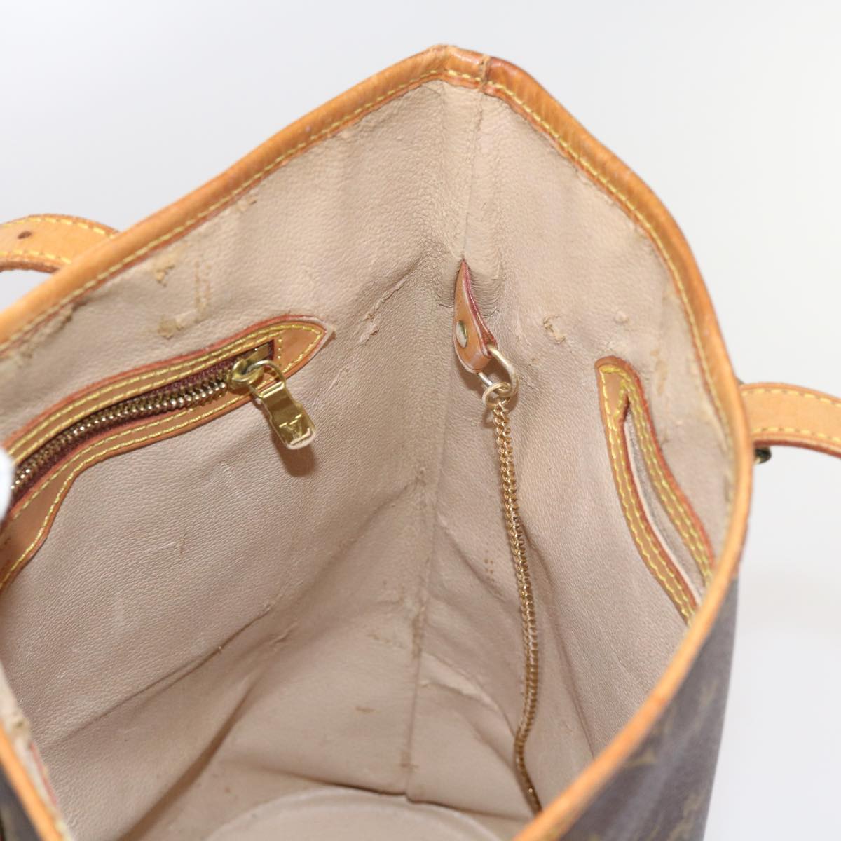 LOUIS VUITTON Monogram Bucket GM Shoulder Bag M42236 LV 64243