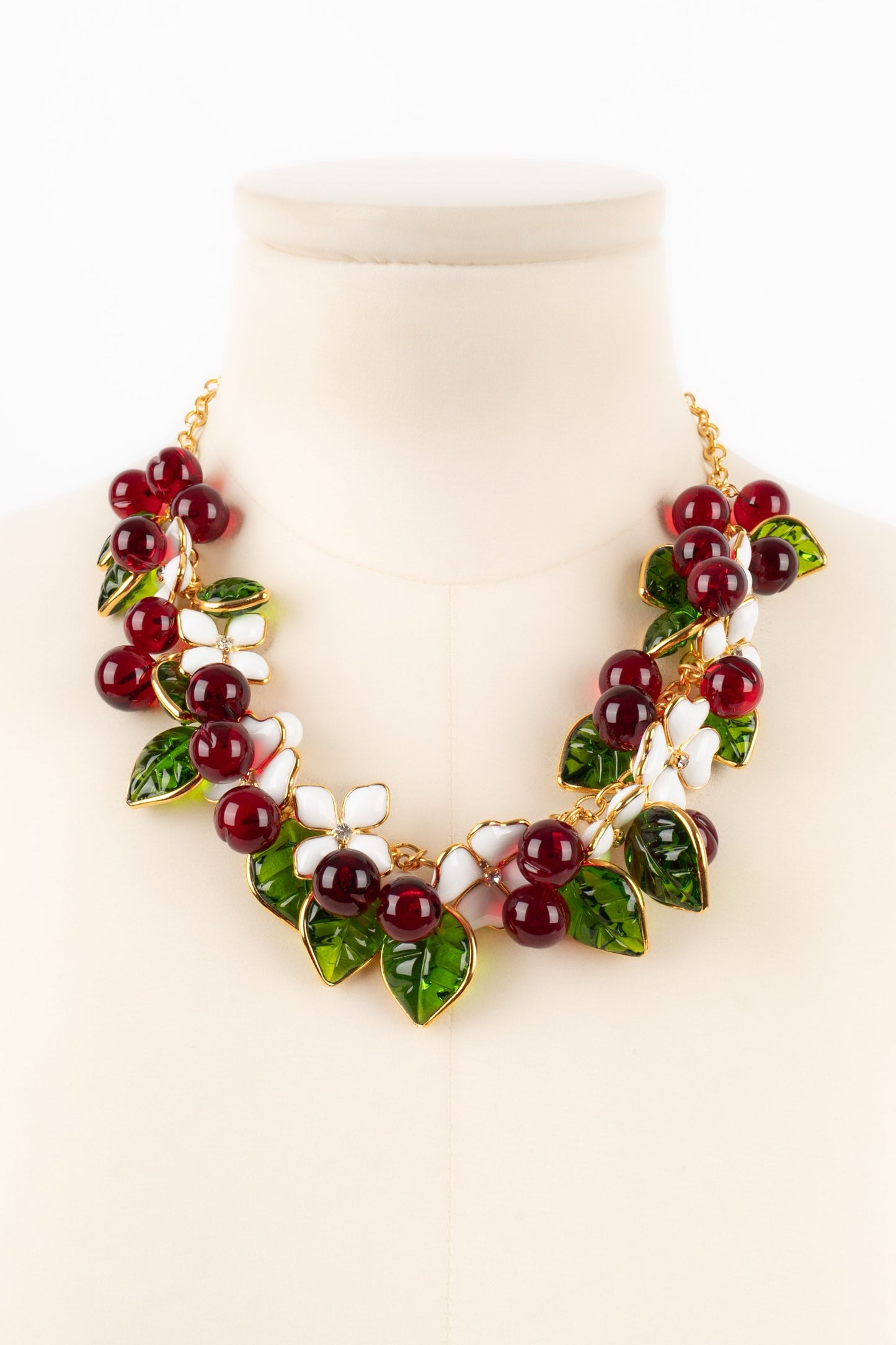 Collier en pÃƒÆ’Ã‚Â¢te de verre Augustine
