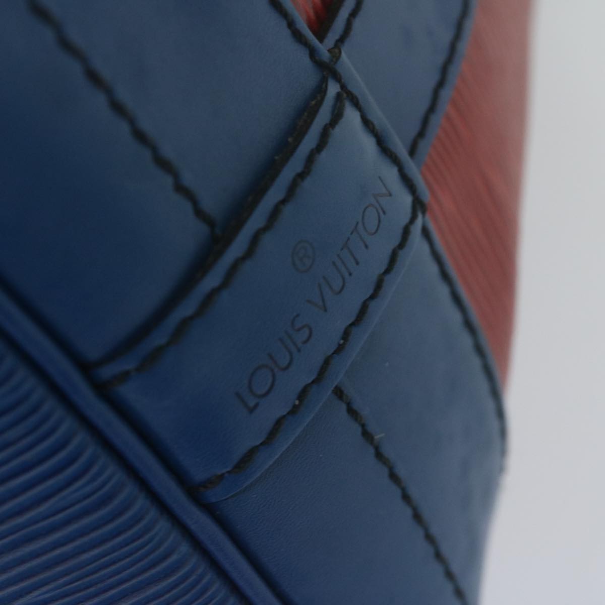LOUIS VUITTON Epi Noe Shoulder Bag Bicolor Red Blue M44084 LV 64257