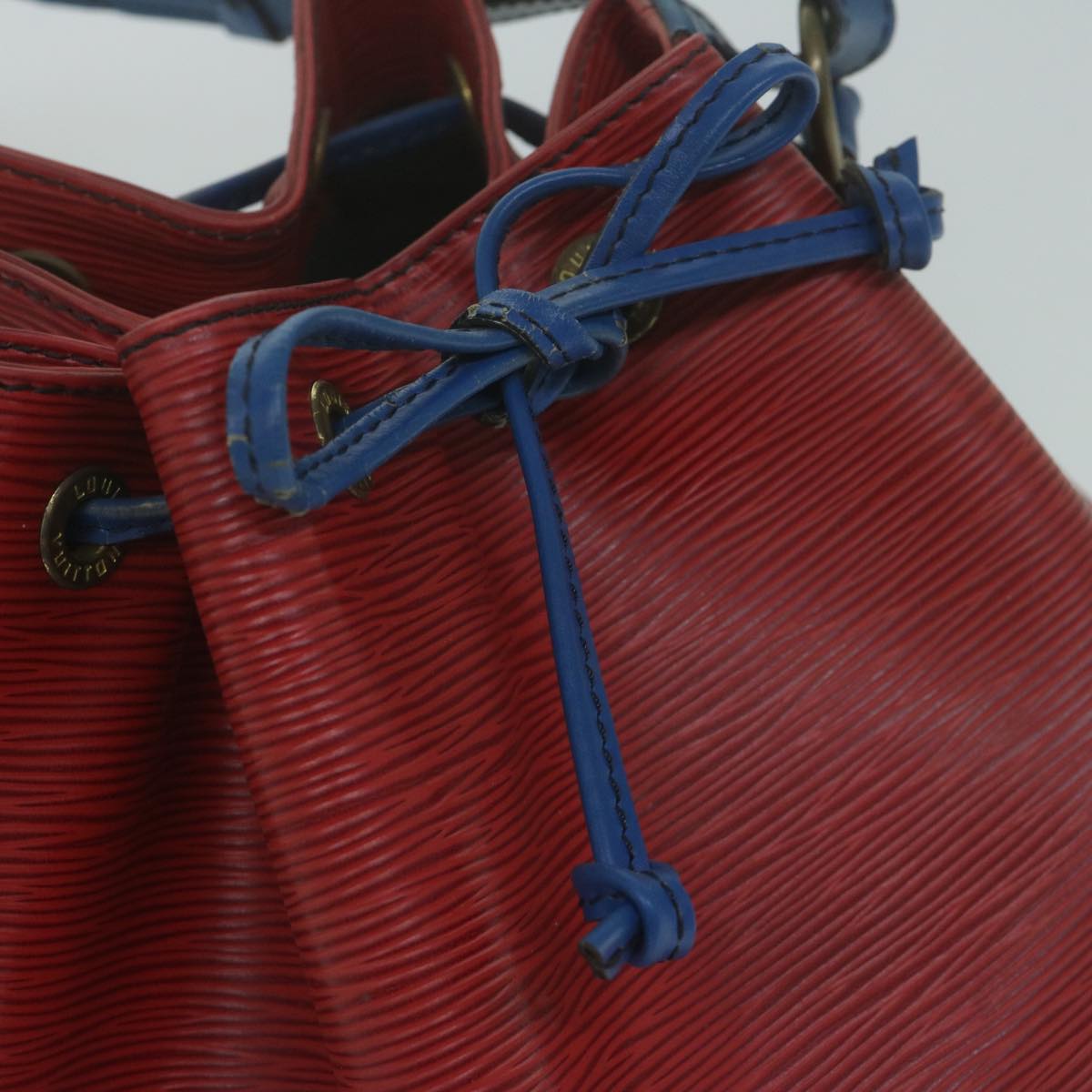 LOUIS VUITTON Epi Noe Shoulder Bag Bicolor Red Blue M44084 LV 64257