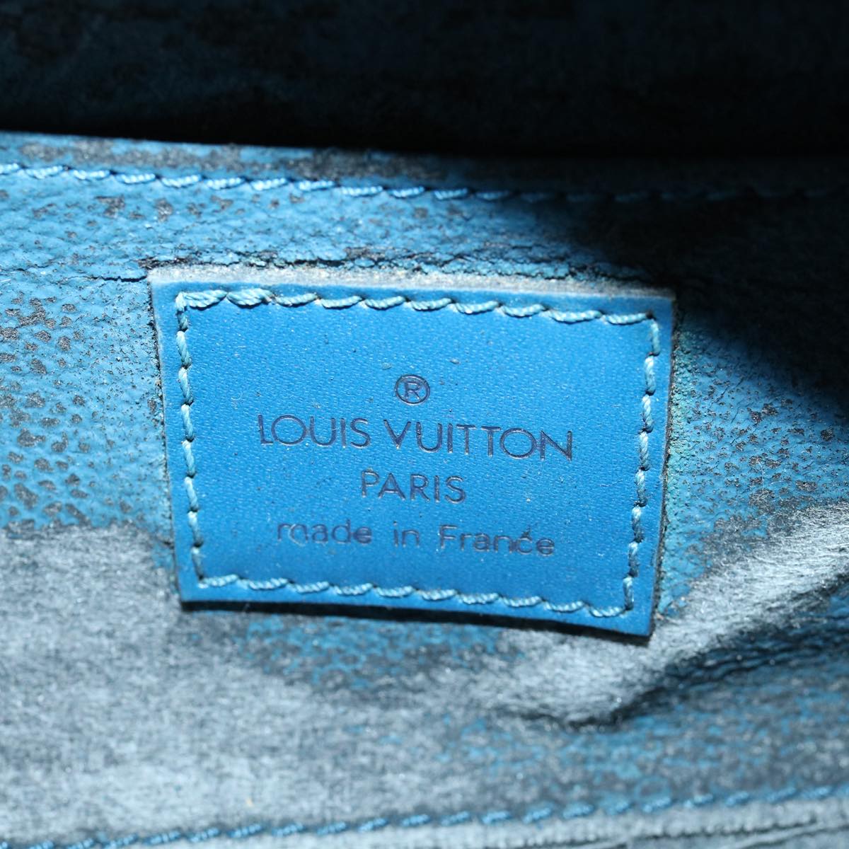 LOUIS VUITTON Epi Dauphine PM Pouch Blue M48445 LV 64292