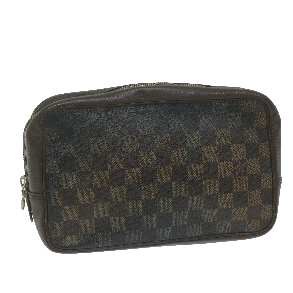 LOUIS VUITTON Damier Ebene Trousse Toilette Clutch Bag N47623 LV 64298