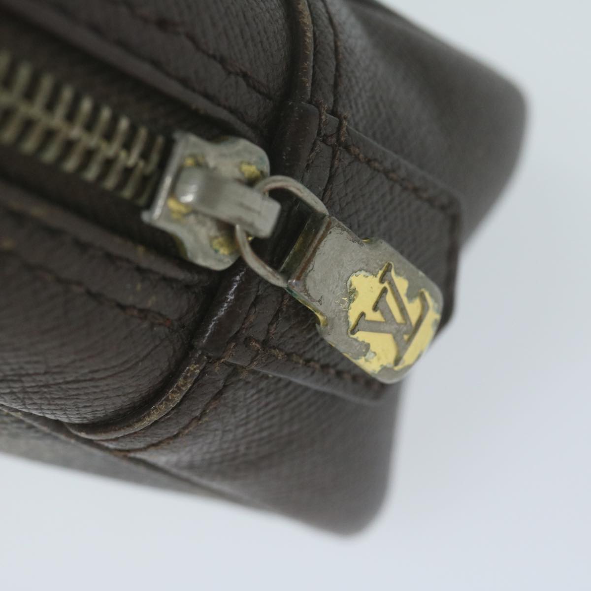 LOUIS VUITTON Damier Ebene Trousse Toilette Clutch Bag N47623 LV 64298
