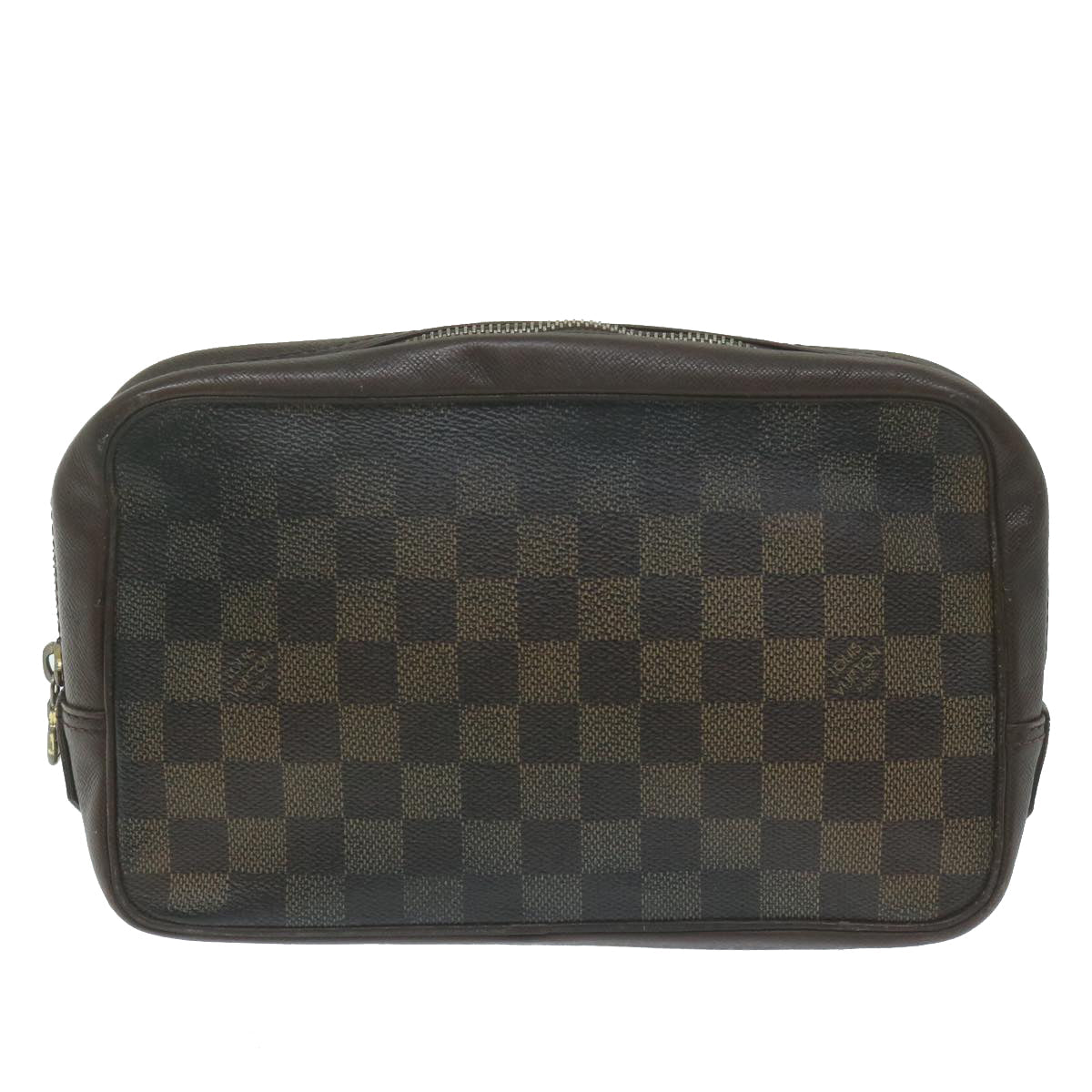 LOUIS VUITTON Damier Ebene Trousse Toilette Clutch Bag N47623 LV 64298