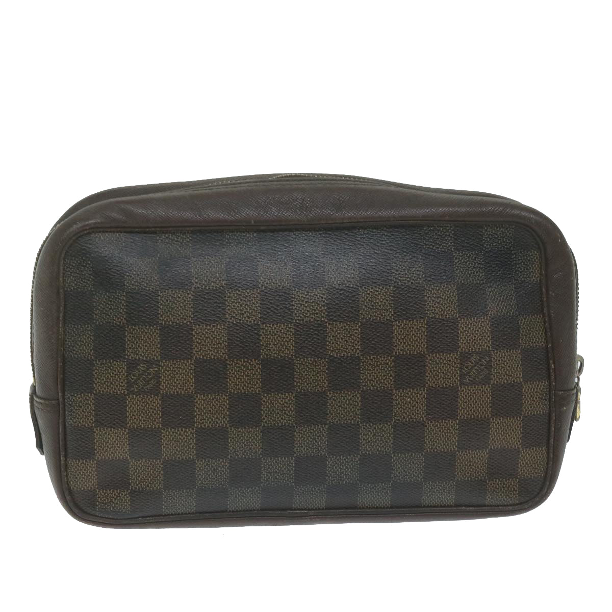 LOUIS VUITTON Damier Ebene Trousse Toilette Clutch Bag N47623 LV 64298