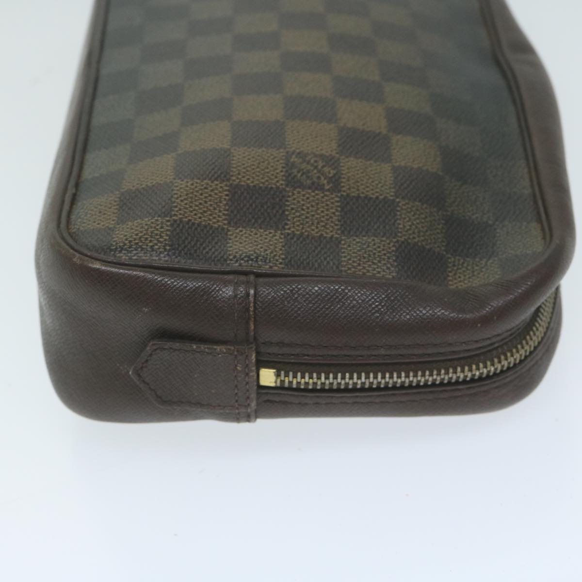 LOUIS VUITTON Damier Ebene Trousse Toilette Clutch Bag N47623 LV 64298