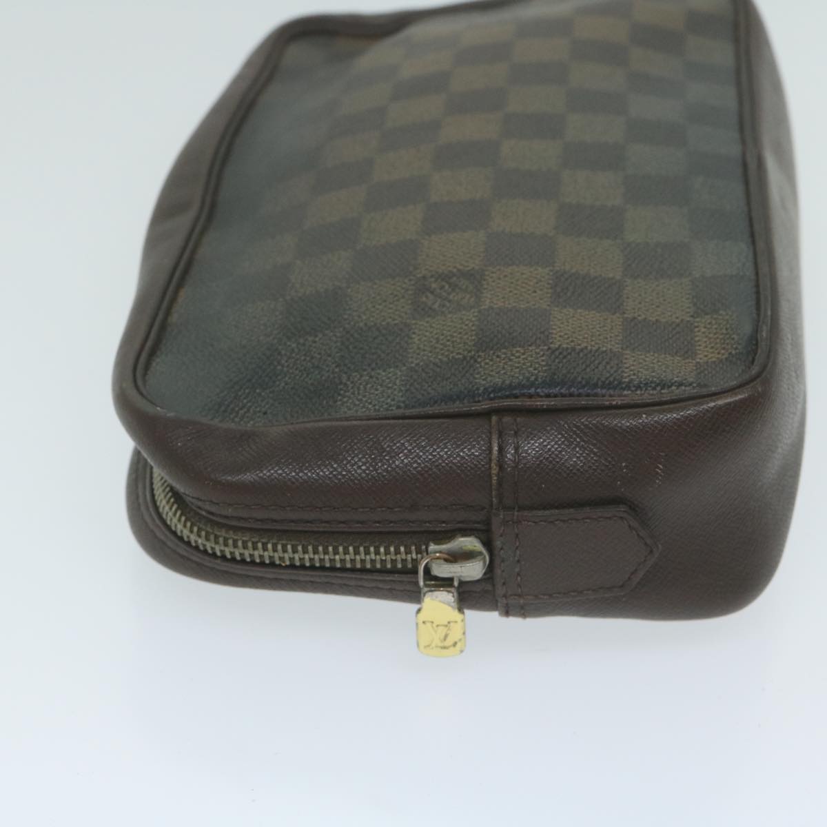LOUIS VUITTON Damier Ebene Trousse Toilette Clutch Bag N47623 LV 64298