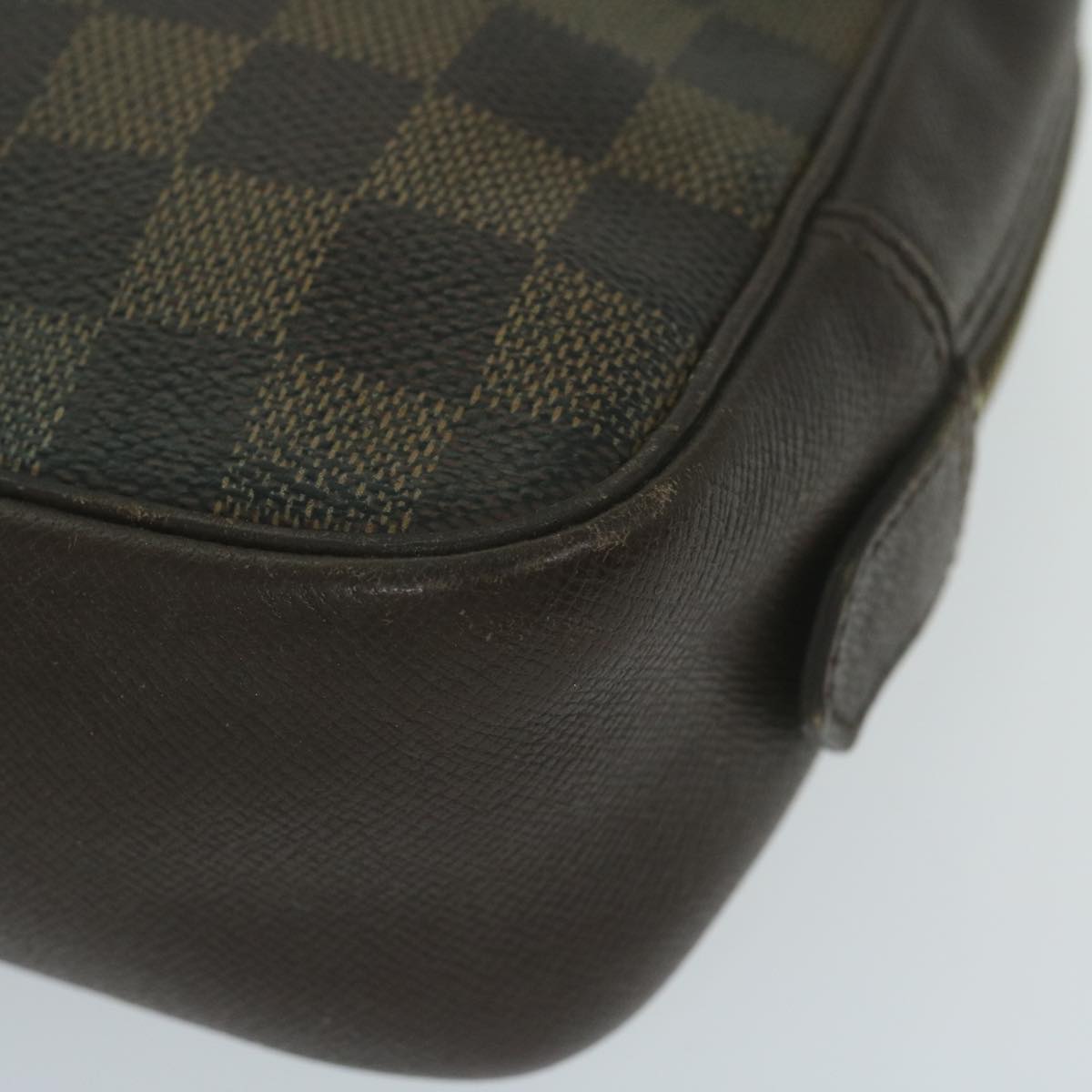 LOUIS VUITTON Damier Ebene Trousse Toilette Clutch Bag N47623 LV 64298