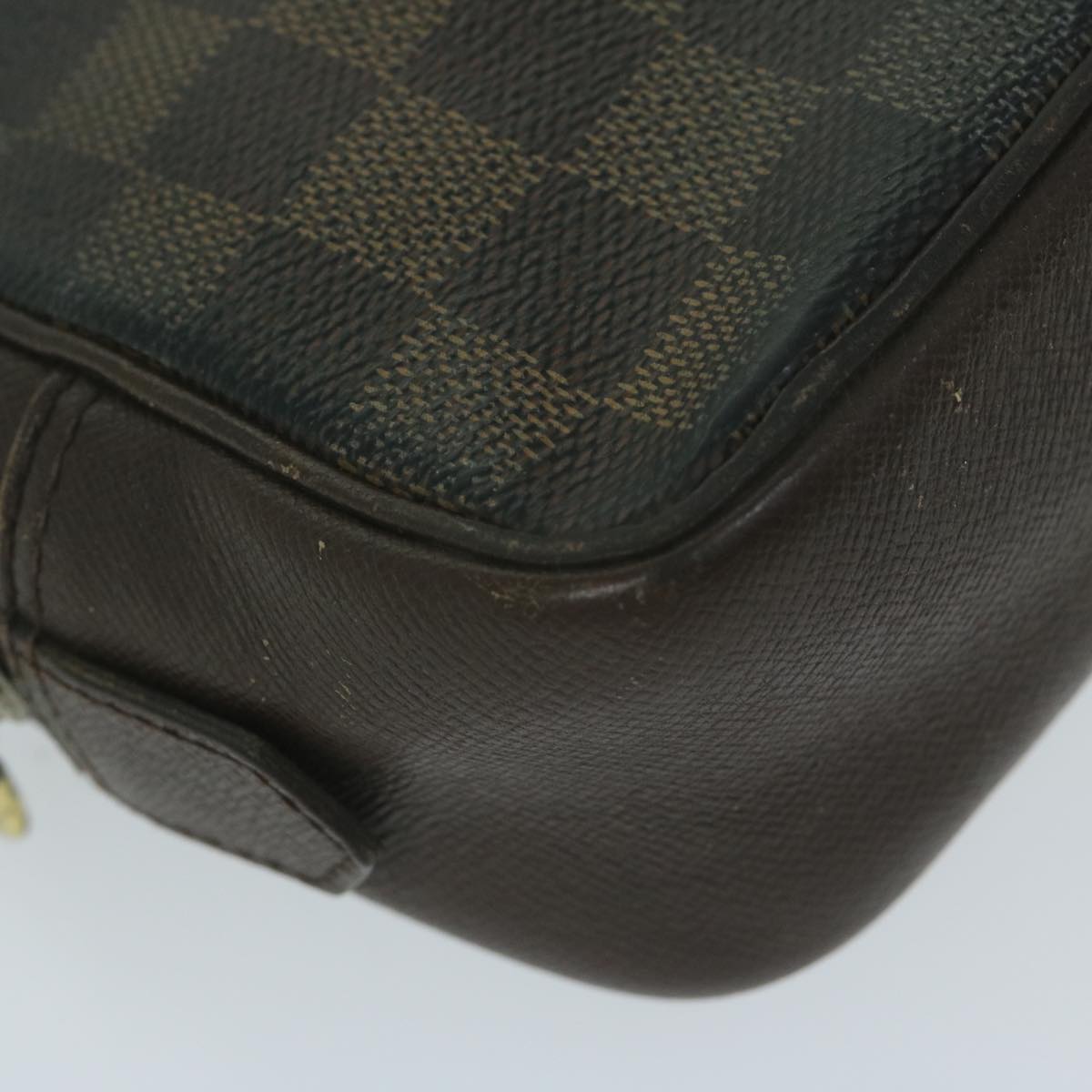 LOUIS VUITTON Damier Ebene Trousse Toilette Clutch Bag N47623 LV 64298