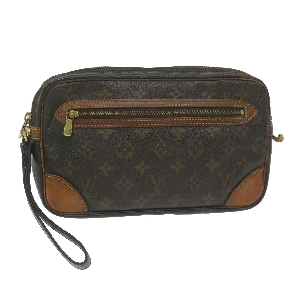 LOUIS VUITTON Monogram Marly Dragonne GM Clutch Bag M51825 LV 64305