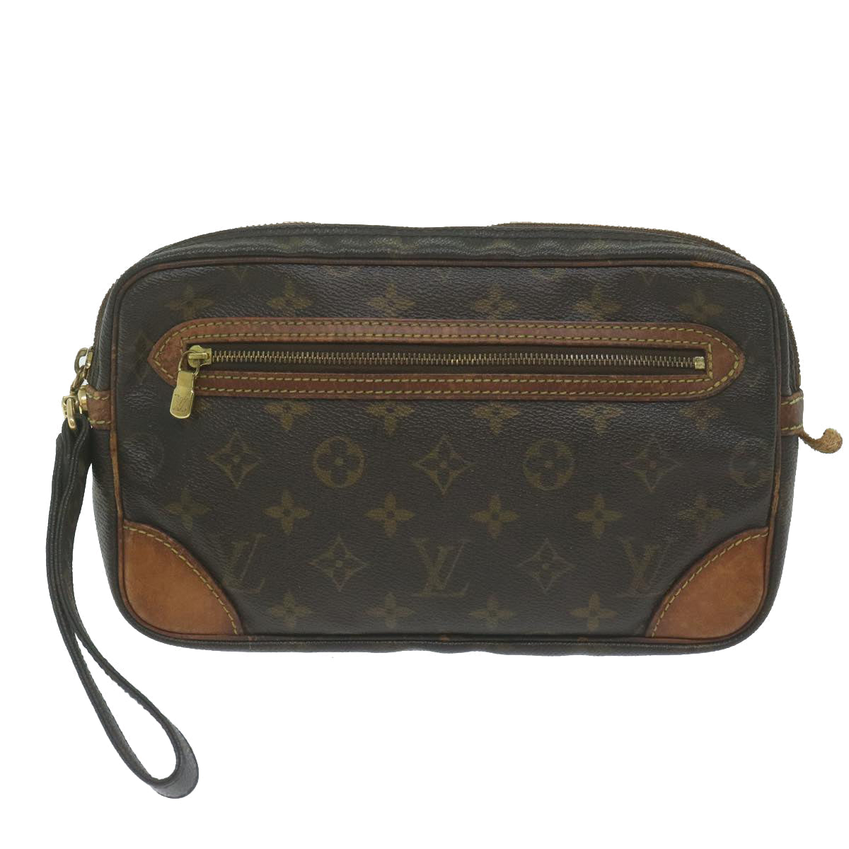 LOUIS VUITTON Monogram Marly Dragonne GM Clutch Bag M51825 LV 64305